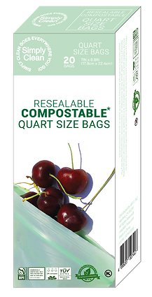 BB17/Simply Clean compostable quart bags
