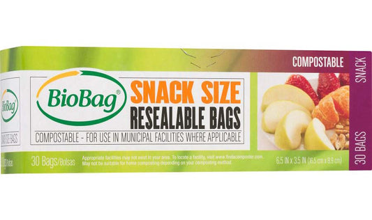 BioBag Resealable Snack Bags