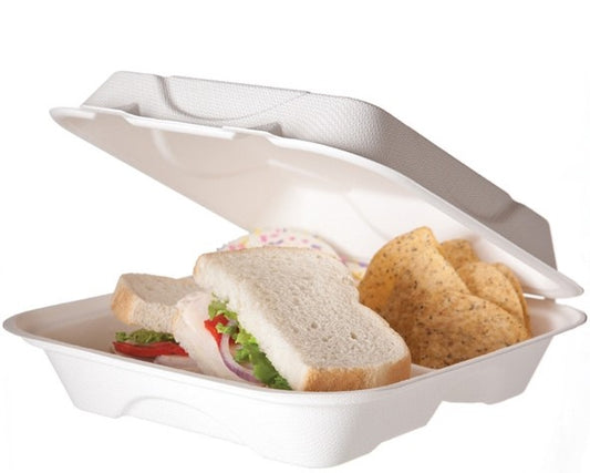 Eco Products Large 3 Section Paper Take Out Box