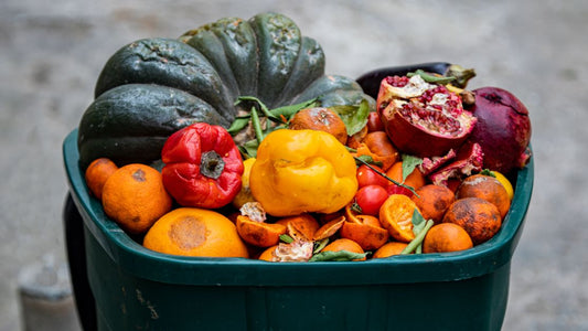 A bin filled with fruits and vegetables