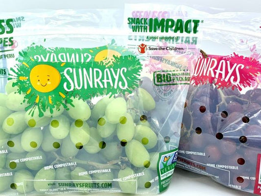 Sunrays Fruits grape pouch bag